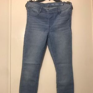 skinny jeans size 6 sky blue color